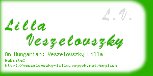 lilla veszelovszky business card